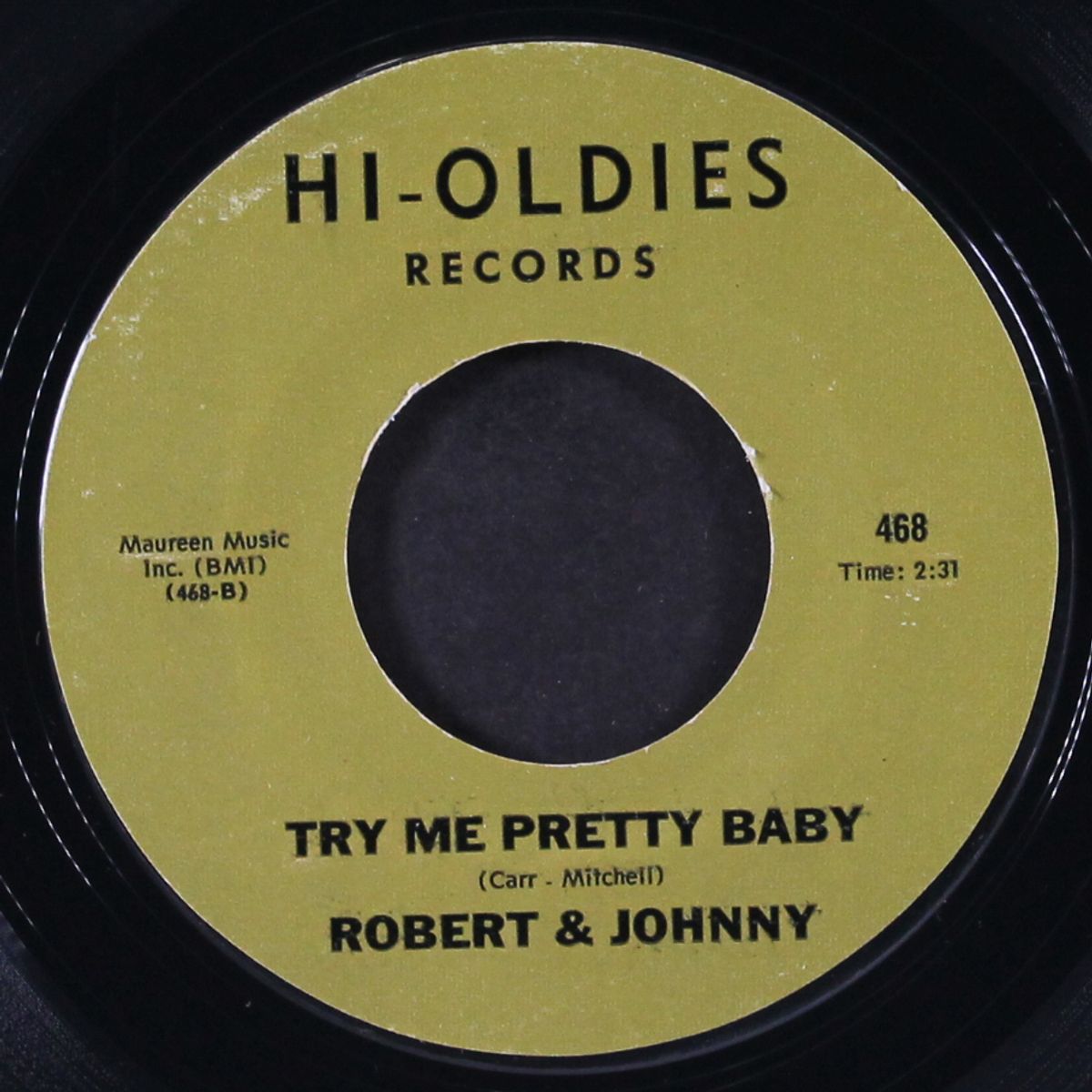 marry me / try me pretty baby by ROBERT & JOHNNY