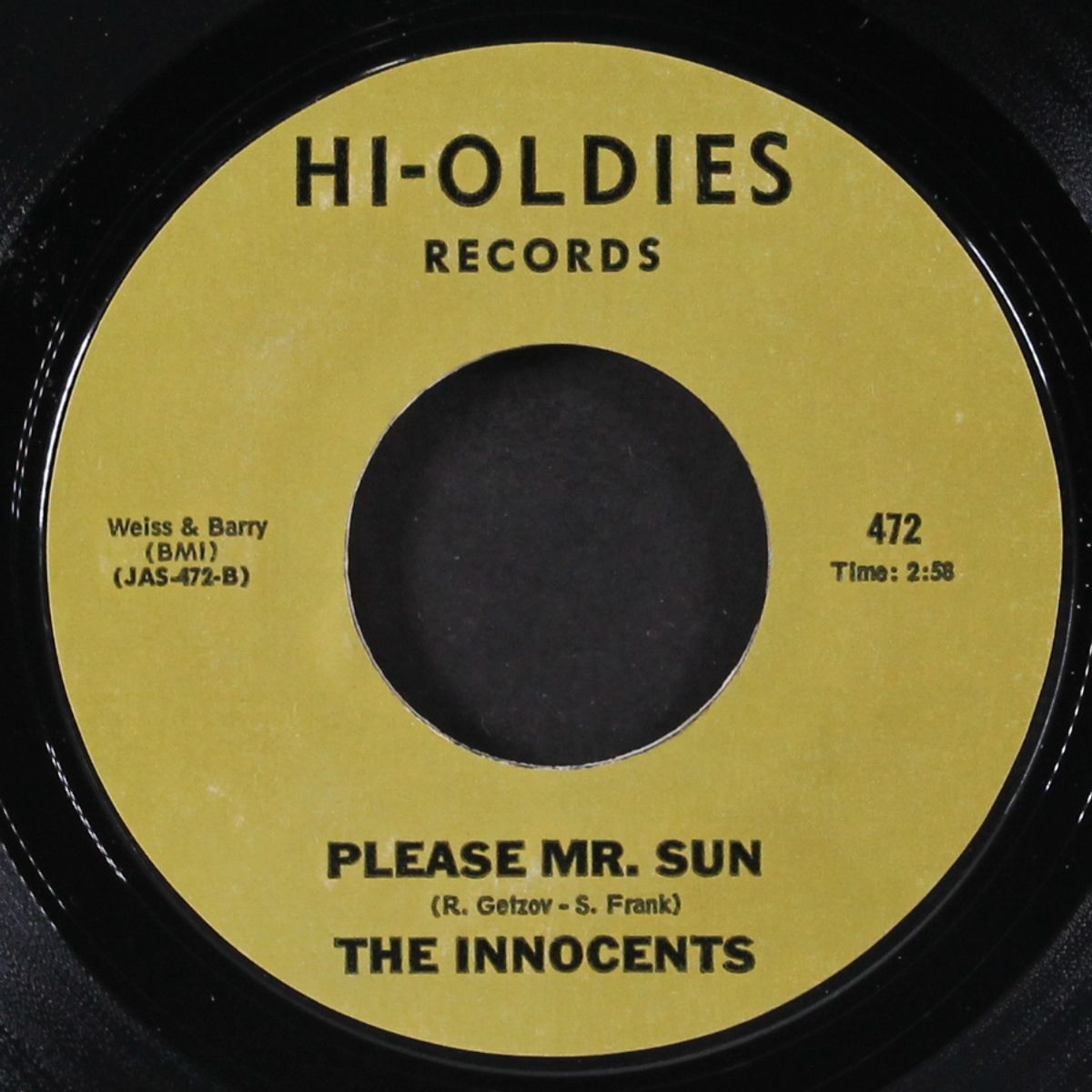 gee whiz / please mr. sun by INNOCENTS