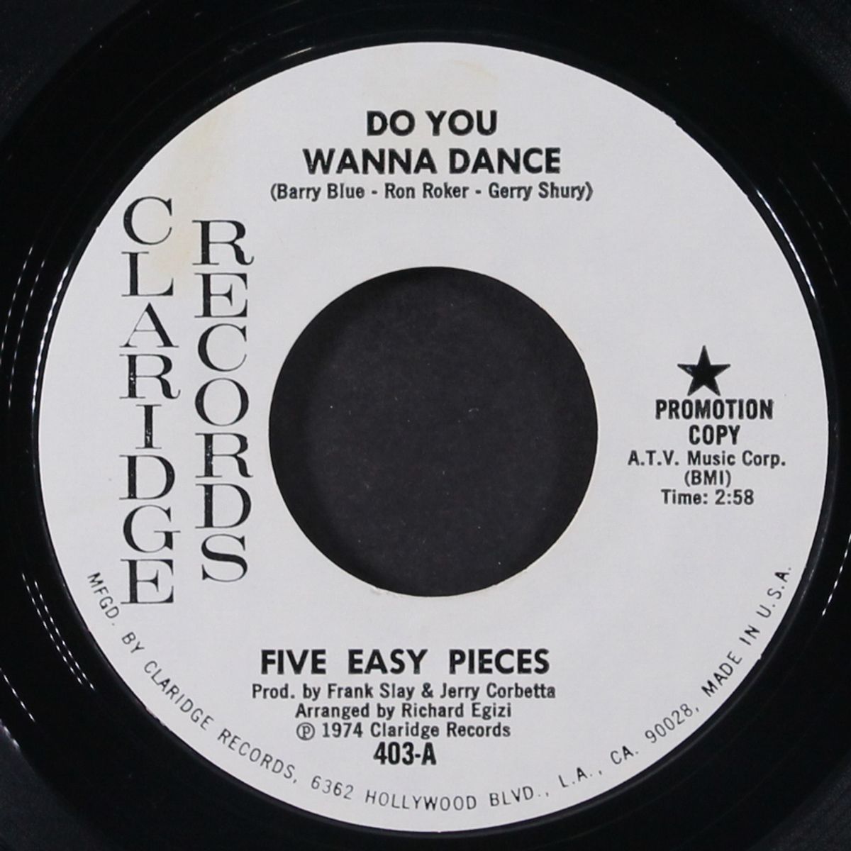 no meat, no gas, no money / do you wanna dance by FIVE EASY PIECES