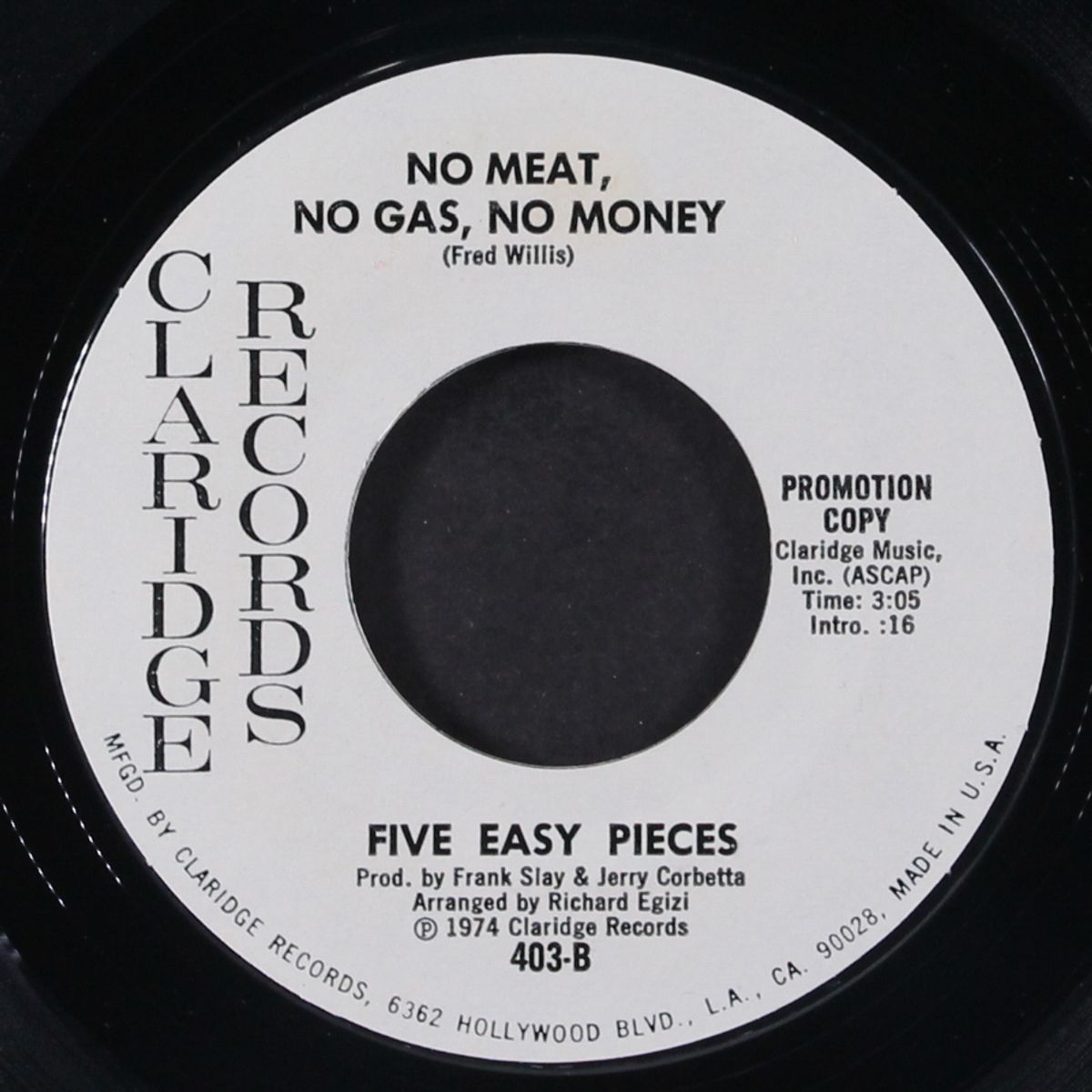 no meat, no gas, no money / do you wanna dance by FIVE EASY PIECES