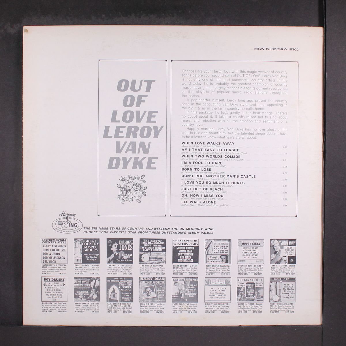 out of love by LEROY VAN DYKE