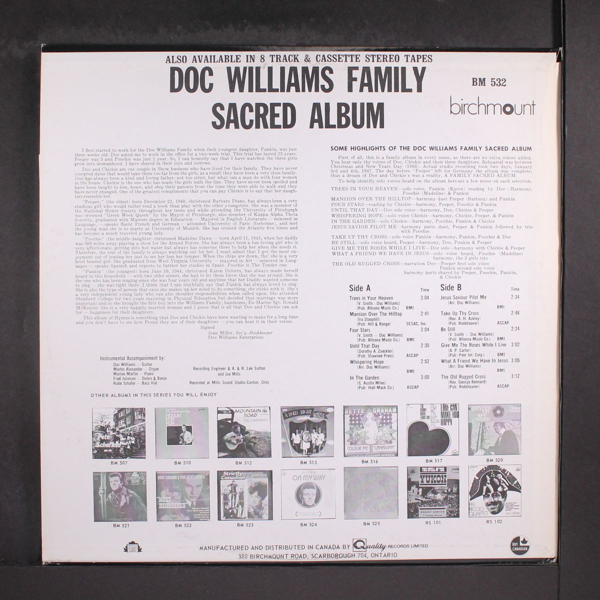 family sacred album by DOC WILLIAMS