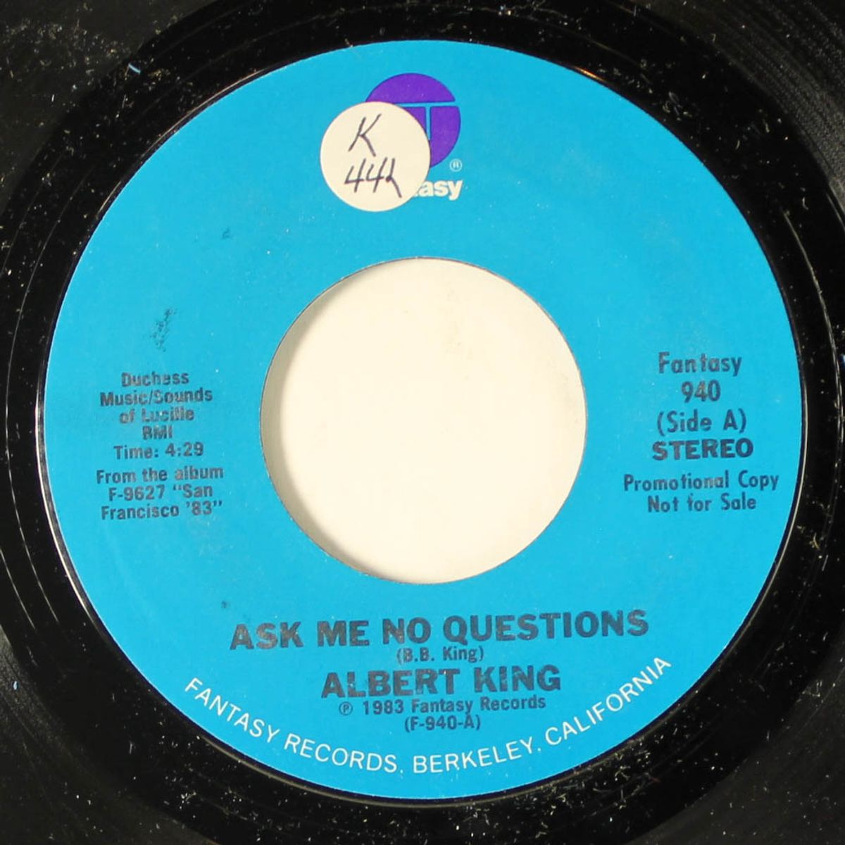 ask me no questions / honey bee by ALBERT KING