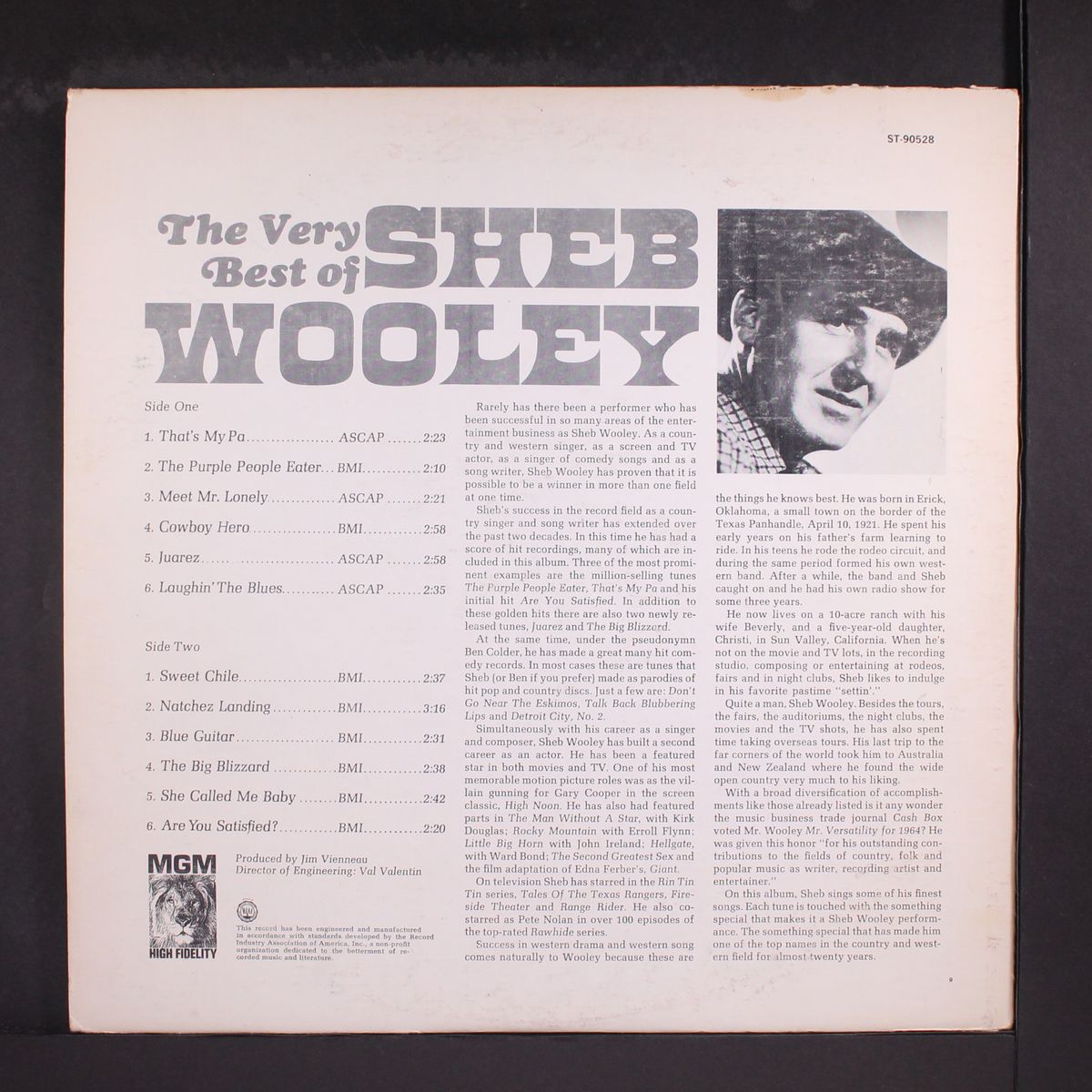 the very best of sheb wooley by SHEB WOOLEY