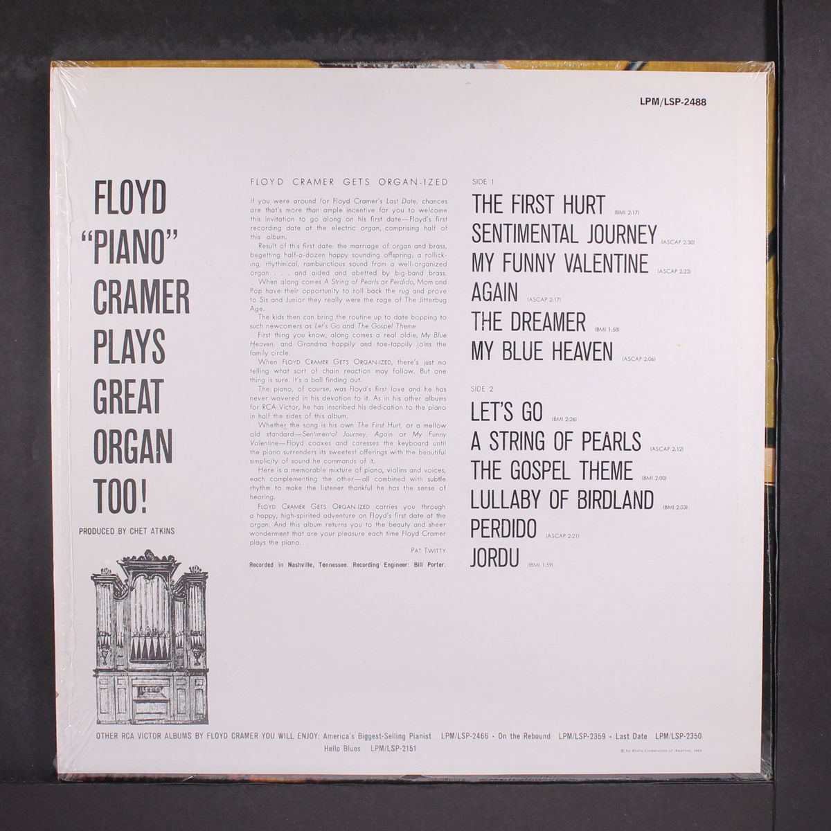 gets organ-ized by FLOYD CRAMER