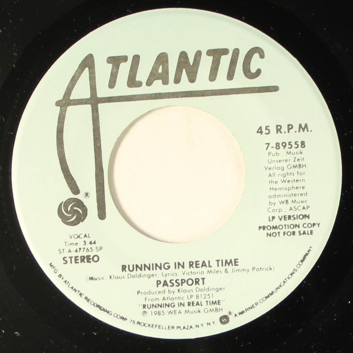 running in real time / same by PASSPORT