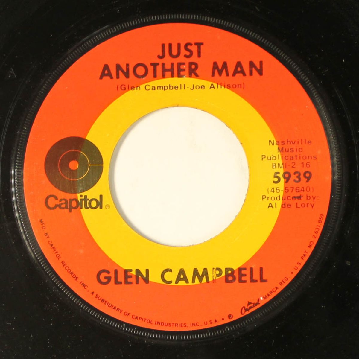 gentle on my mind / just another man by GLEN CAMPBELL