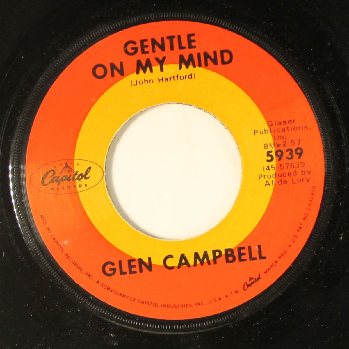 gentle on my mind / just another man by GLEN CAMPBELL