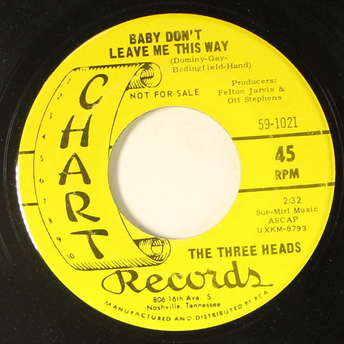 penetration / baby don't leave me this way by THREE HEADS