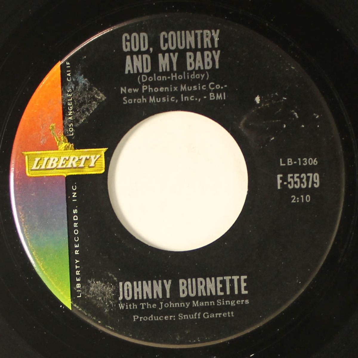 god, country and my baby / honestly i do by JOHNNY BURNETTE