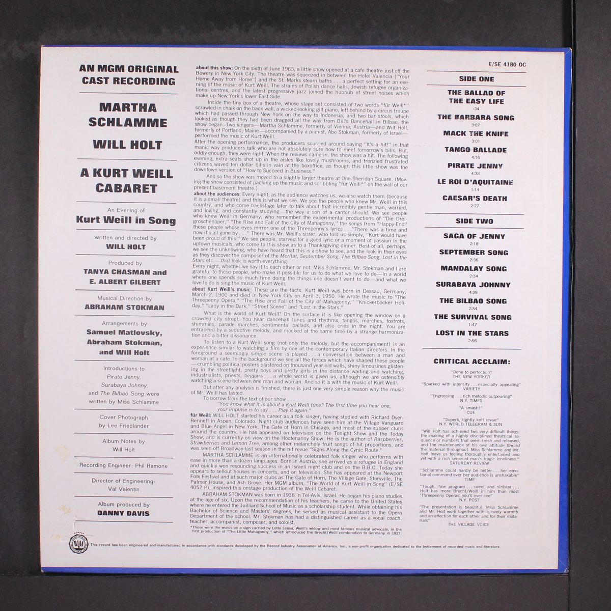 a kurt weill cabaret by SOUNDTRACK
