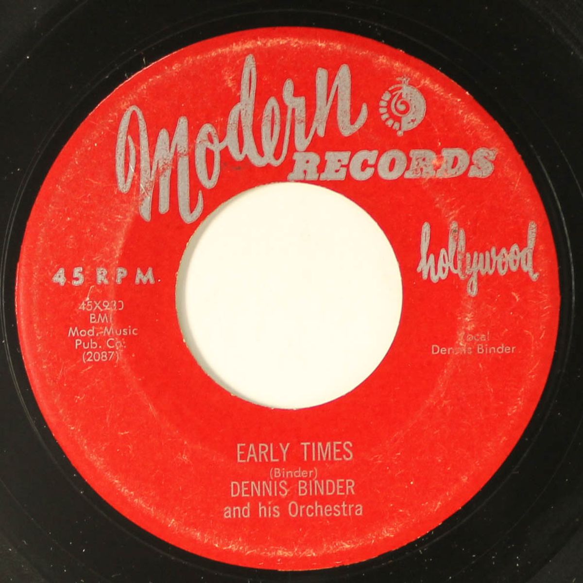 early times / i miss you so by DENNIS BINDER