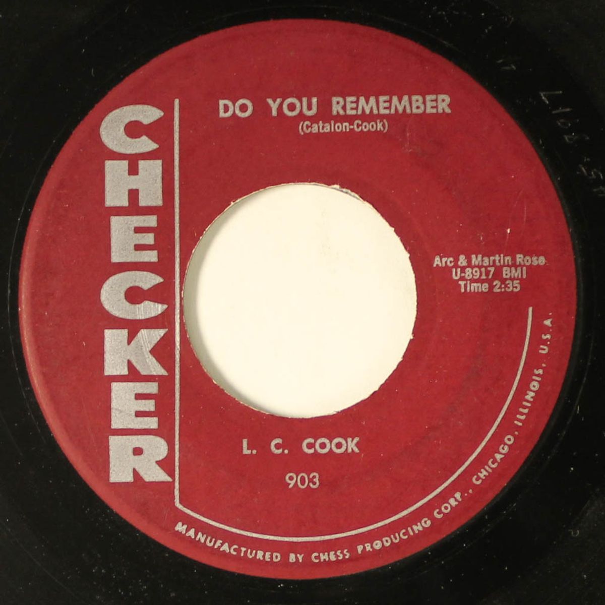 do you remember / blue tears by L.C. COOK & GROUP