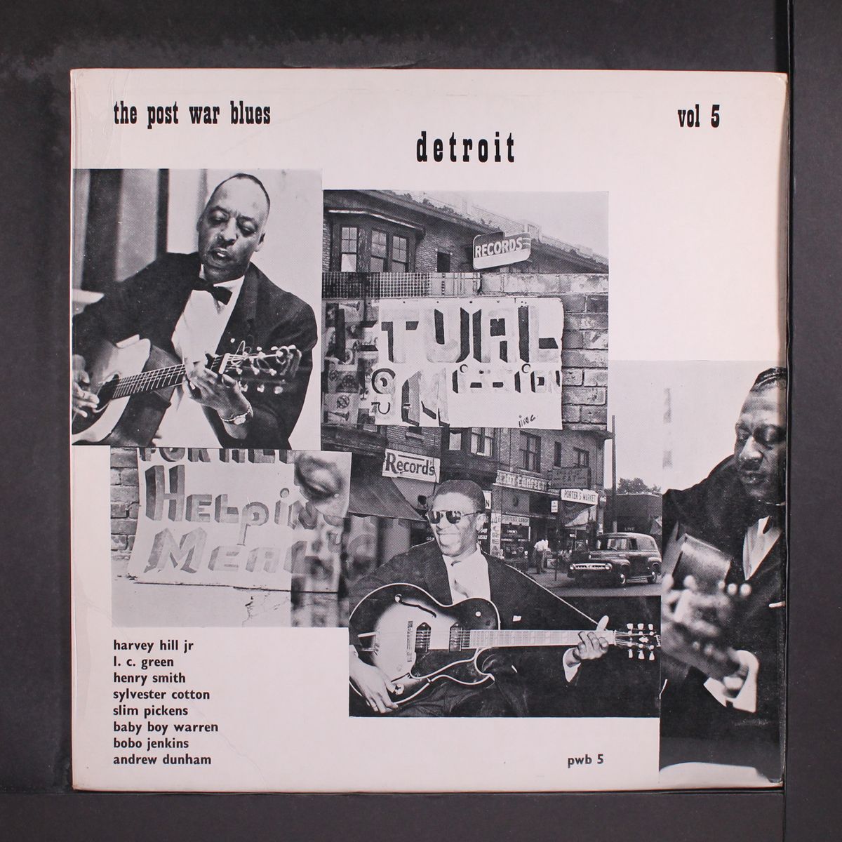 the post-war blues; detroit by VARIOUS