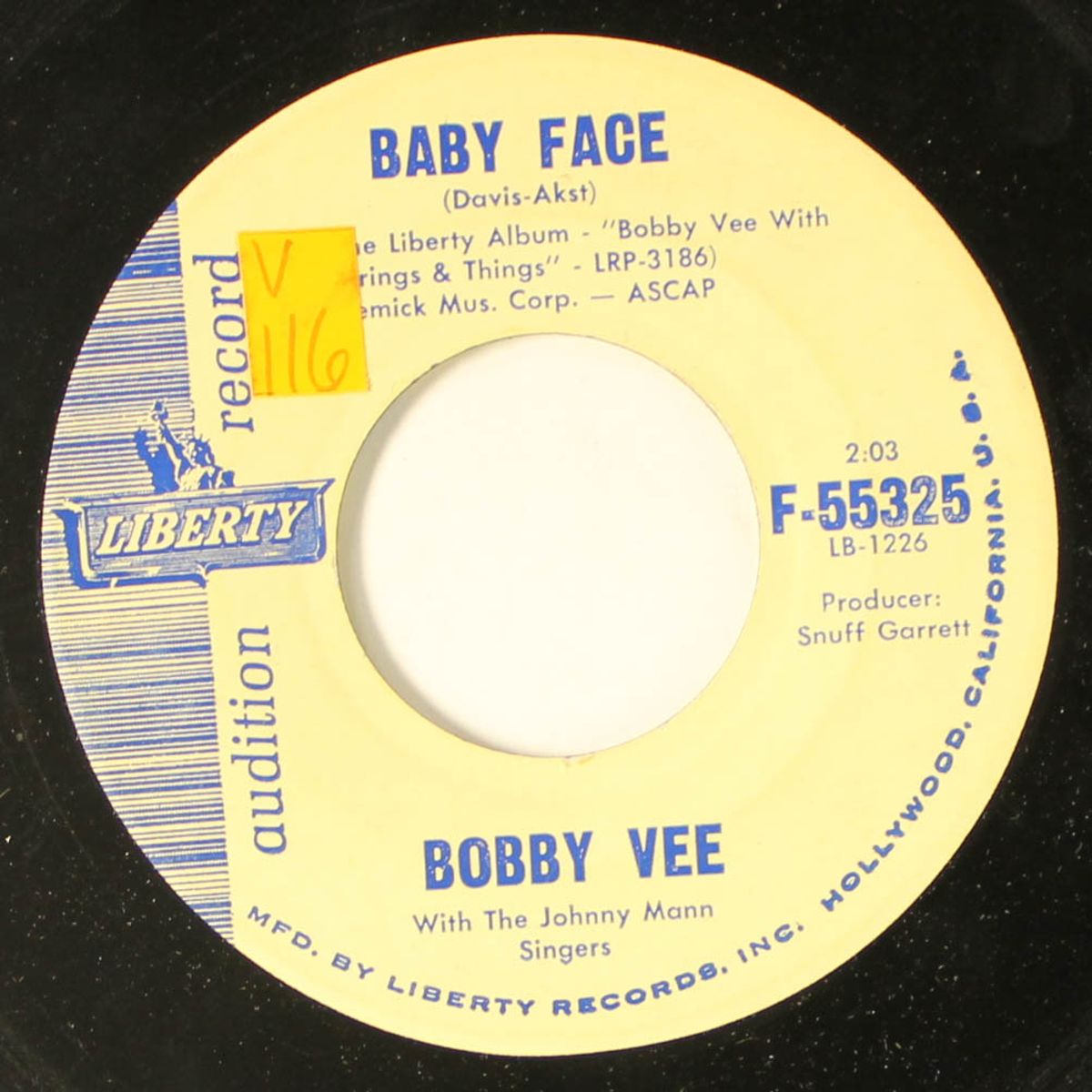 how many tears / baby face by BOBBY VEE