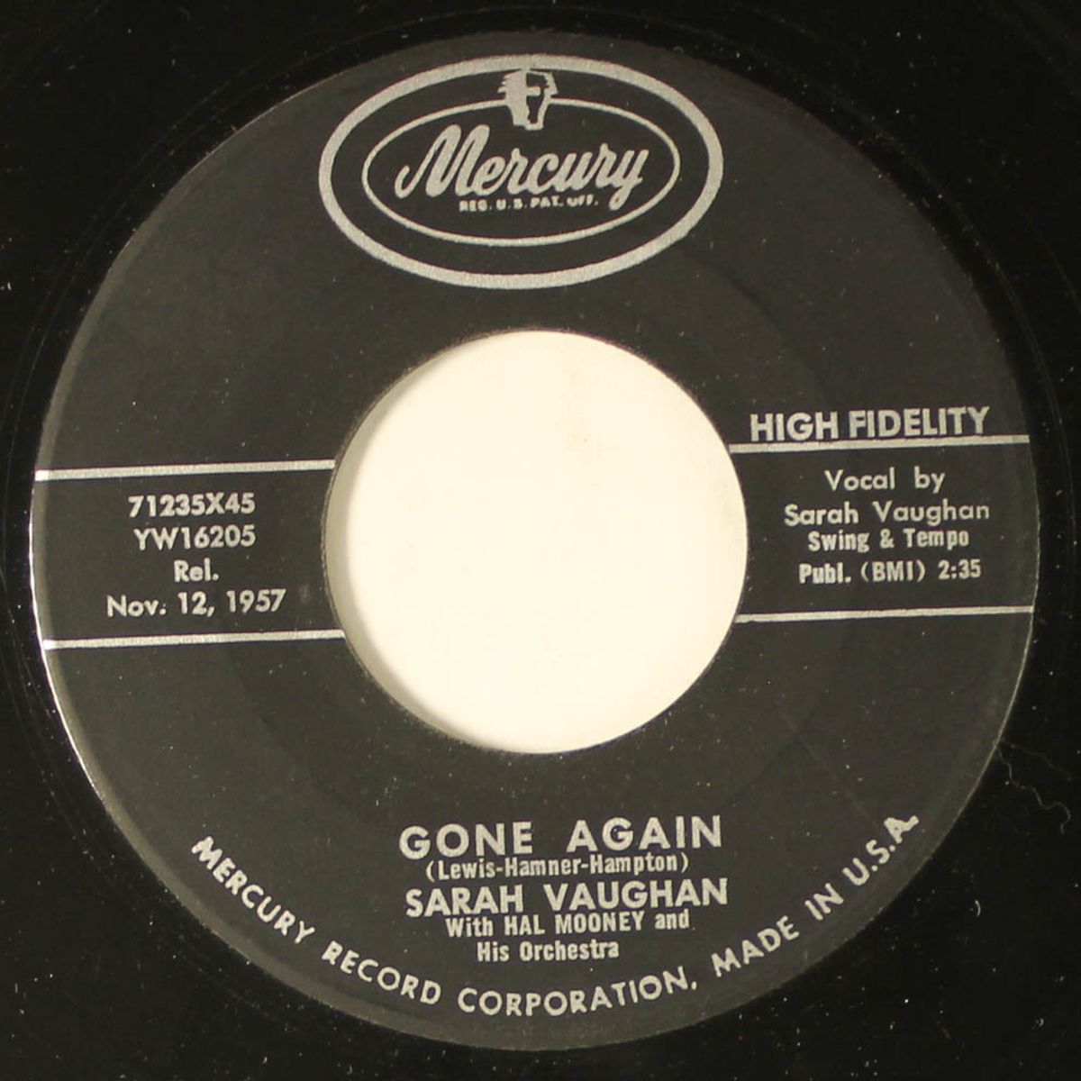 gone again by SARAH VAUGHAN