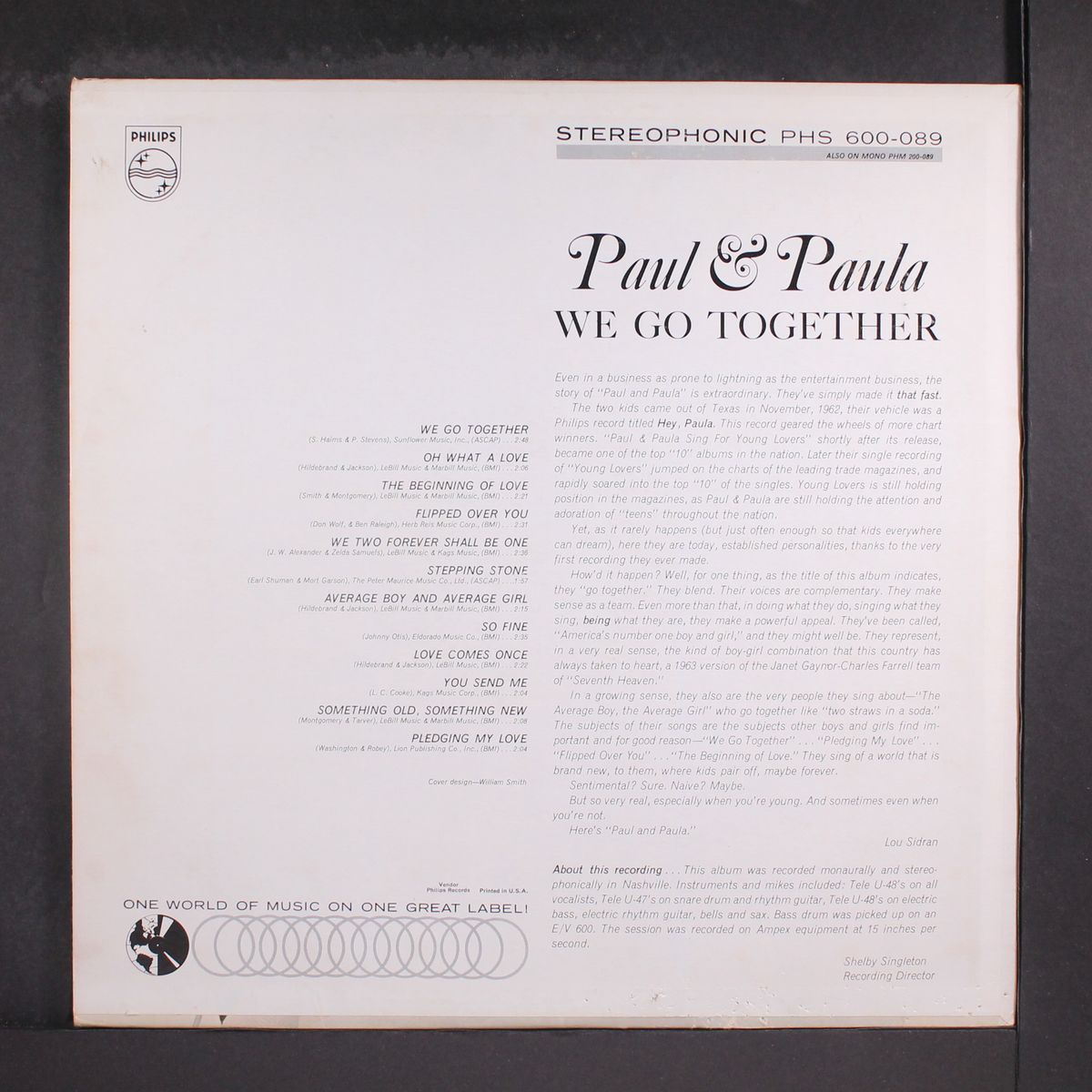 we go together by PAUL & PAULA