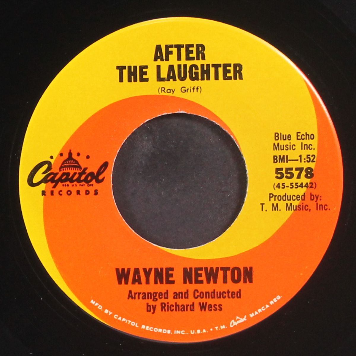 after the laughter / you just don't know by WAYNE NEWTON