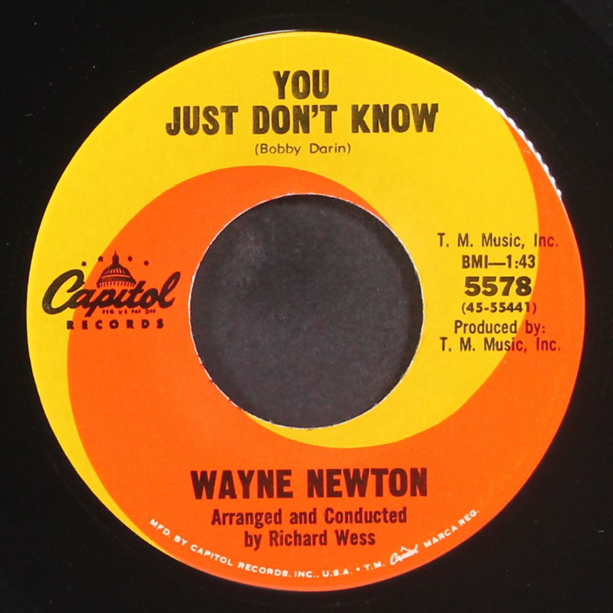 after the laughter / you just don't know by WAYNE NEWTON
