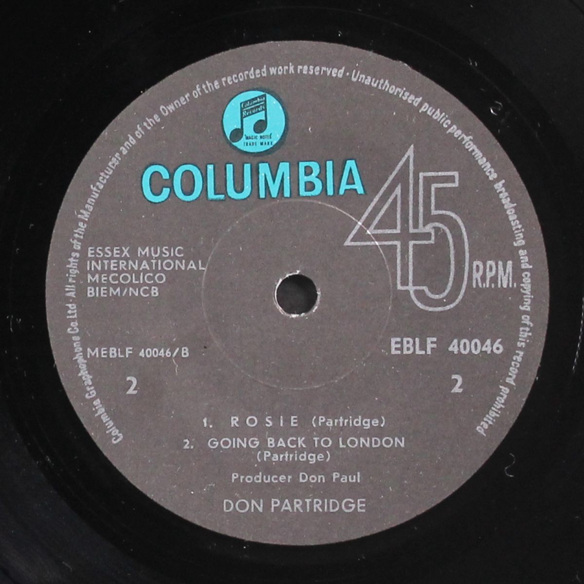 love is blue + 1 / rosie by JEFF BECK / DON PARTRIDGE