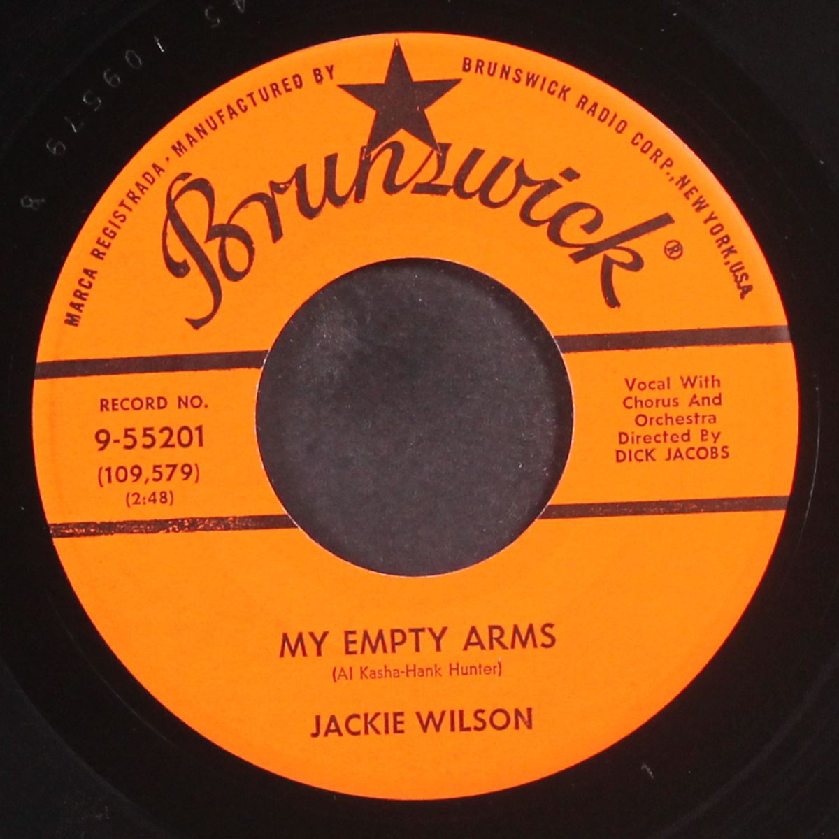 the tear of the year / my empty arms by JACKIE WILSON