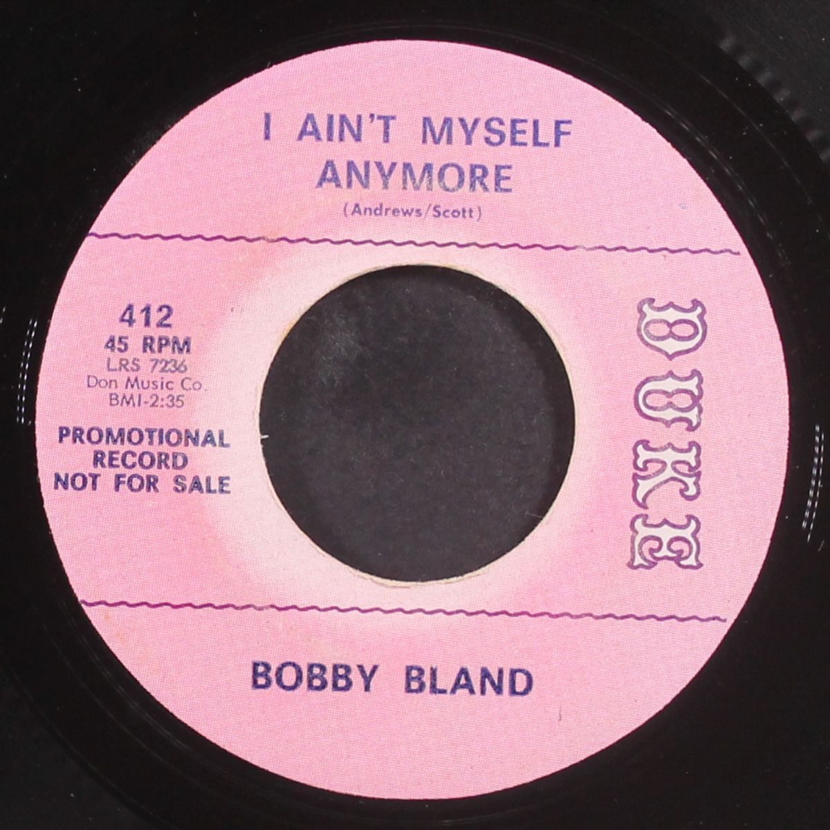 i ain't myself anymore / back in the same old bag again by BOBBY BLAND