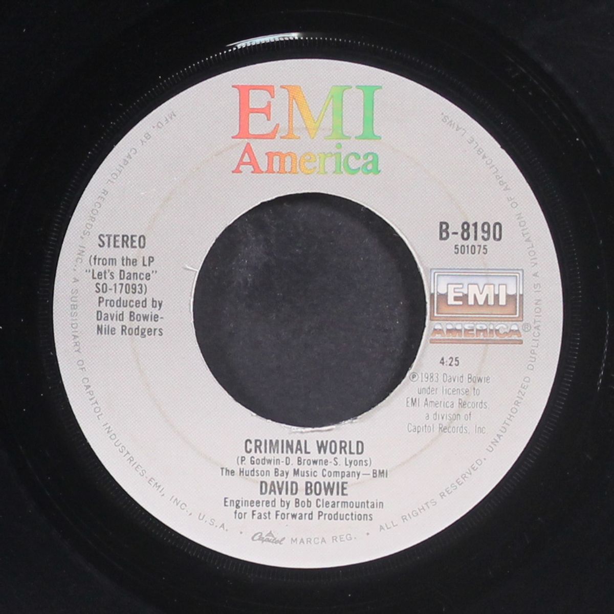 without you / criminal world by DAVID BOWIE
