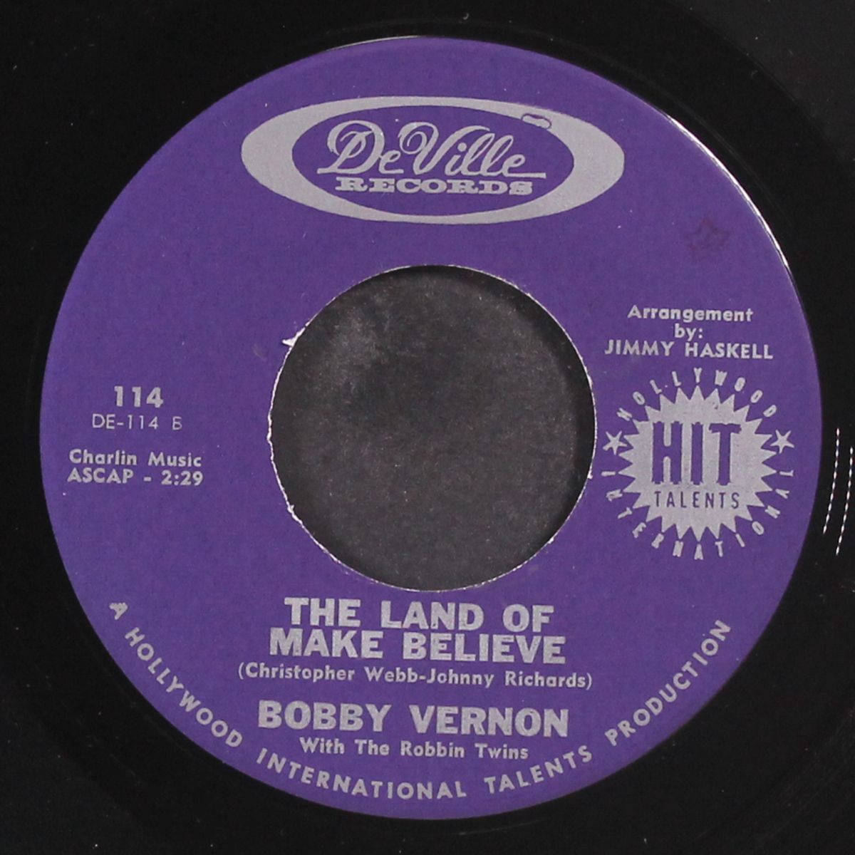 blue over you / the land of make-believe by BOBBY VERNON & ROBIN TWINS
