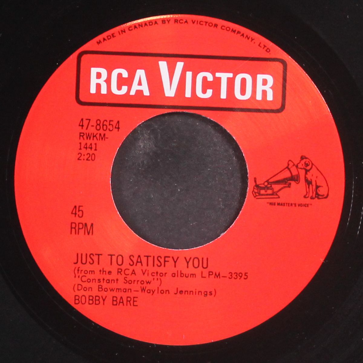 just to satisfy you by BOBBY BARE