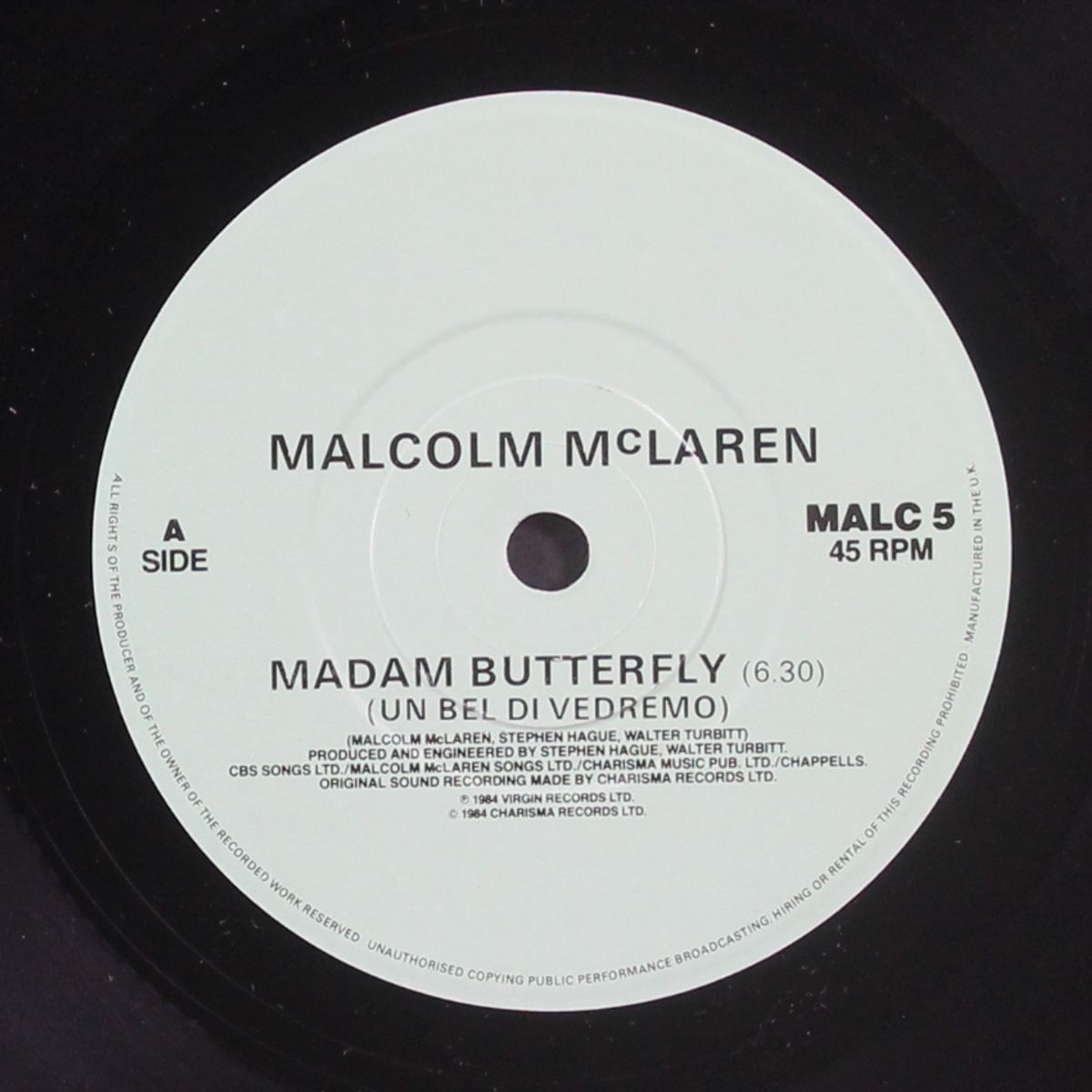 madam butterfly by MALCOLM MCLAREN