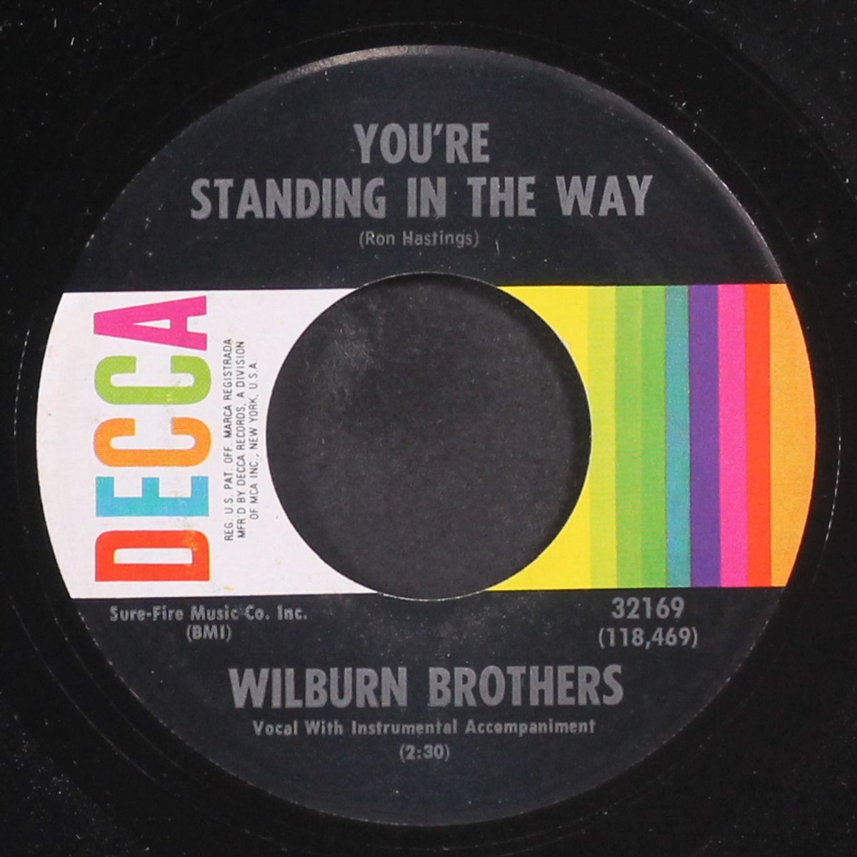 goody, goody gumdrop / you're standing in the way by WILBURN BROTHERS