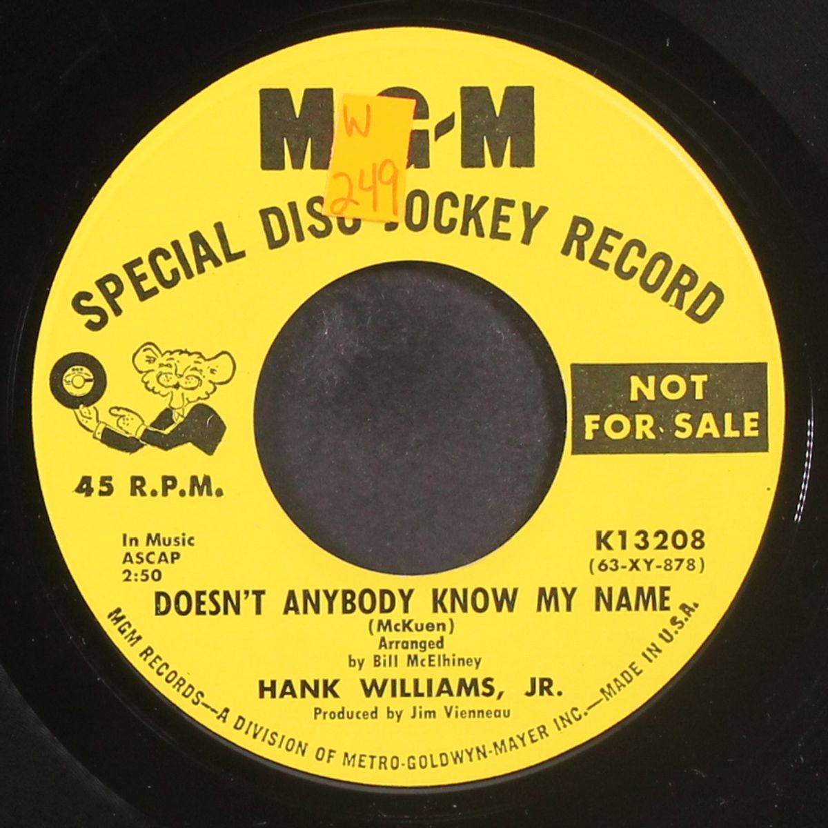 doesn't anybody know my name? by HANK WILLIAMS, JR.