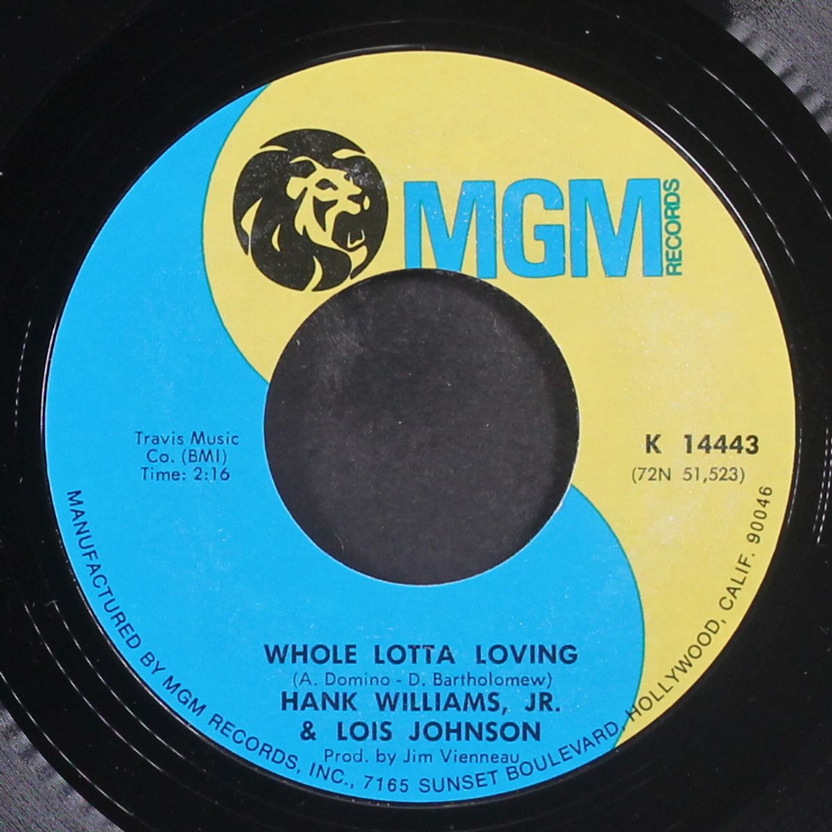whole lotta loving by HANK WILLIAMS, JR. & LOIS JOHNSON