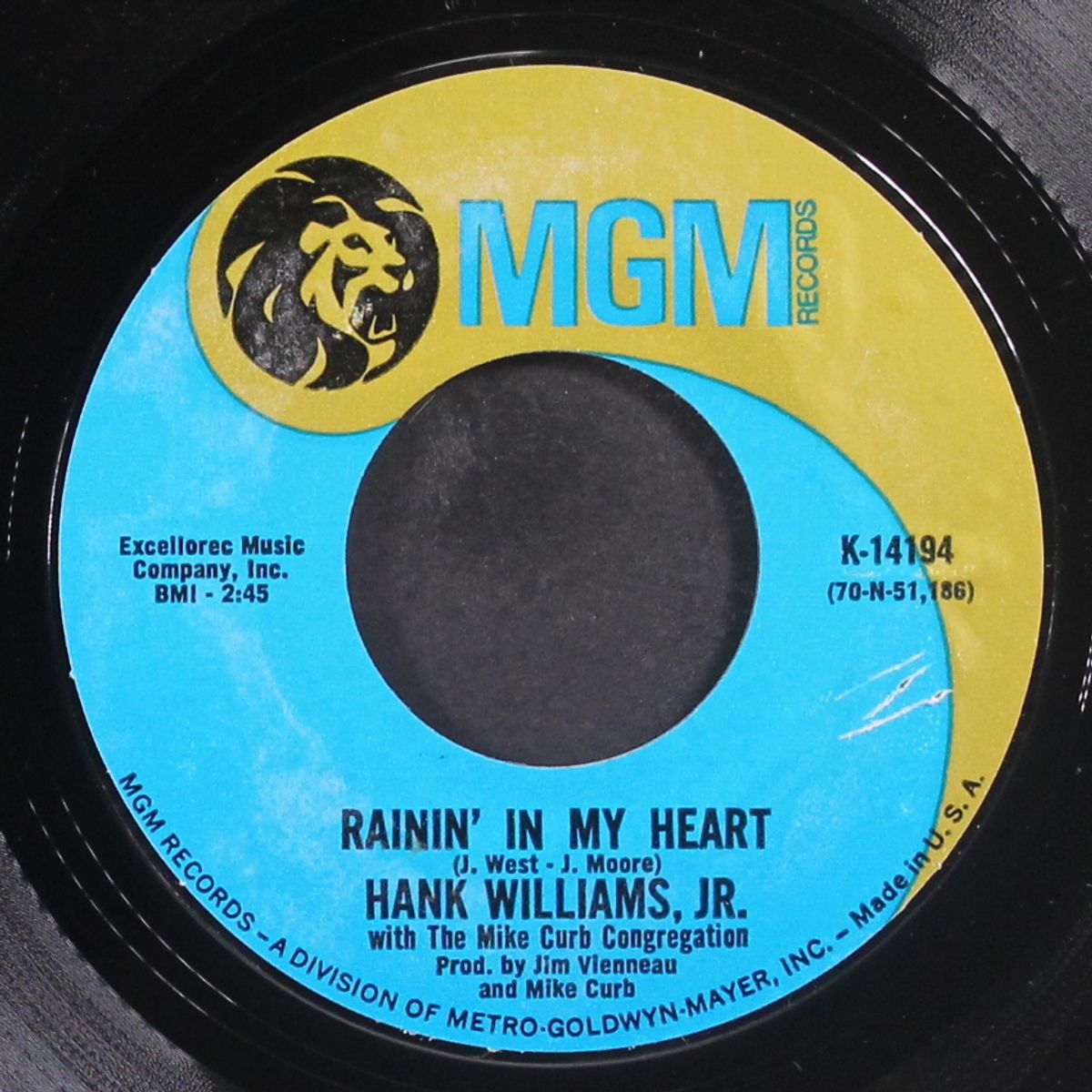 rainin' in my heart by HANK WILLIAMS, JR.
