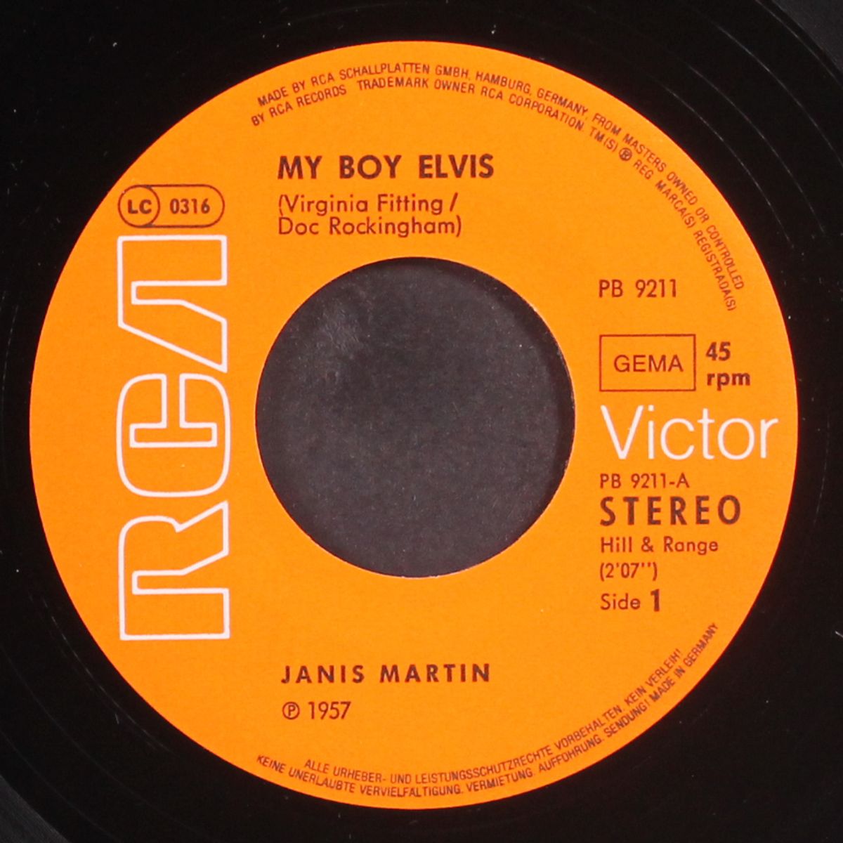 my boy elvis by JANIS MARTIN