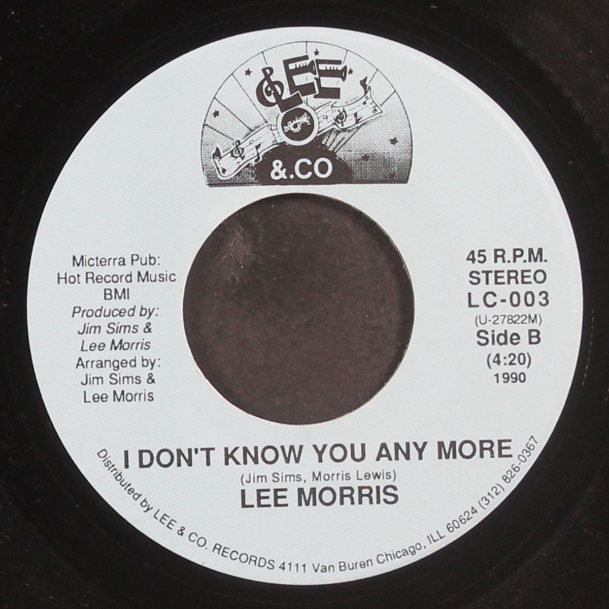 i got played on / i don't know any more by LEE MORRIS