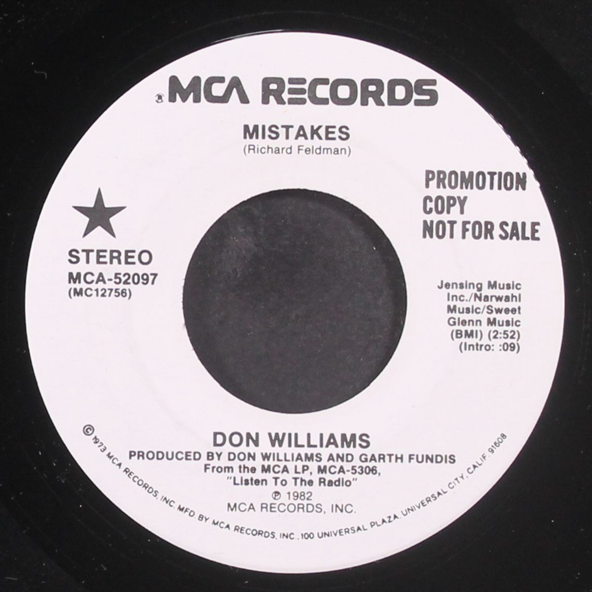 mistakes / same by DON WILLIAMS