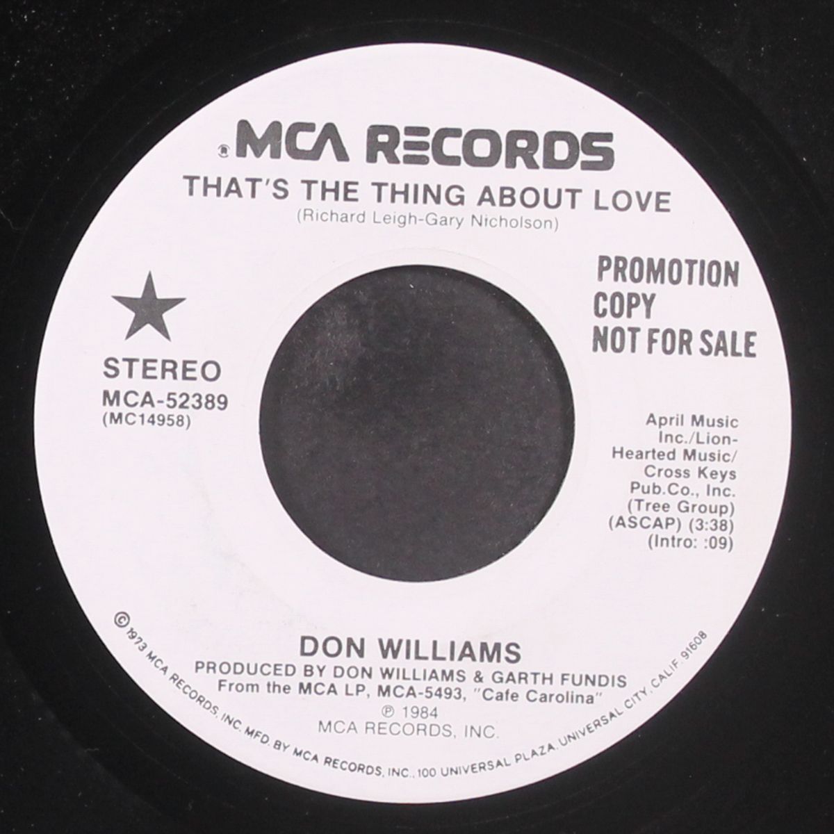 that's the thing about love by DON WILLIAMS