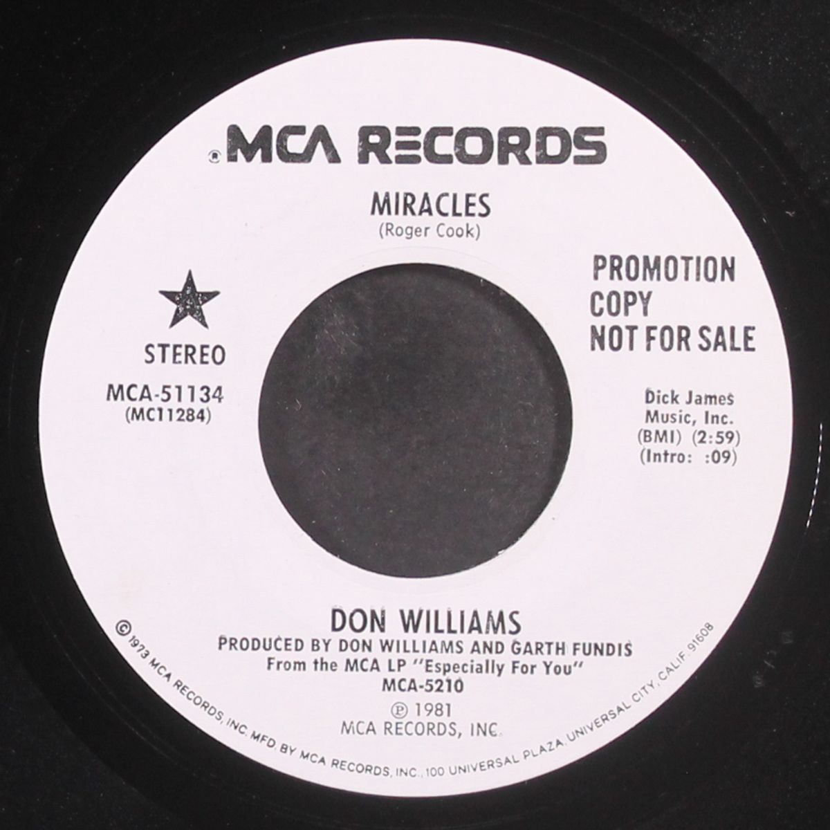 miracles / same by DON WILLIAMS