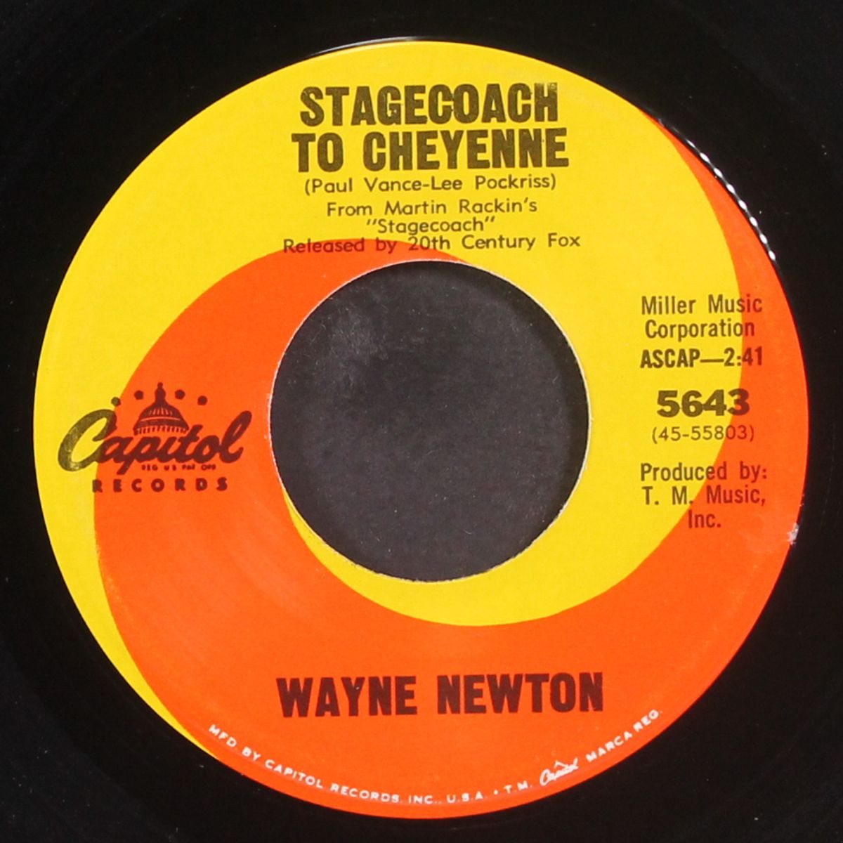 stagecoach to cheyenne by WAYNE NEWTON