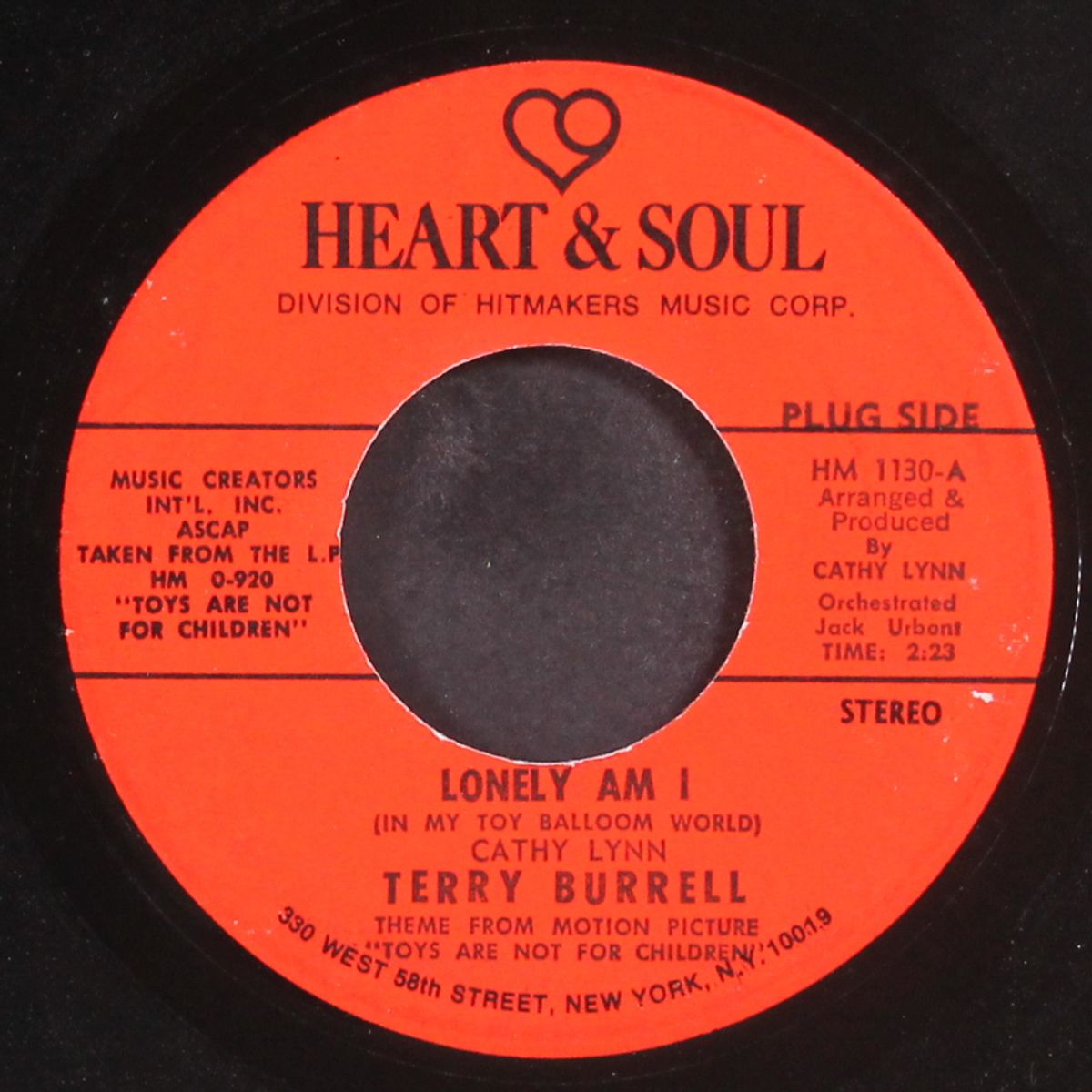 david / lonely am i by CATHY LYNN / TERRY BURRELL