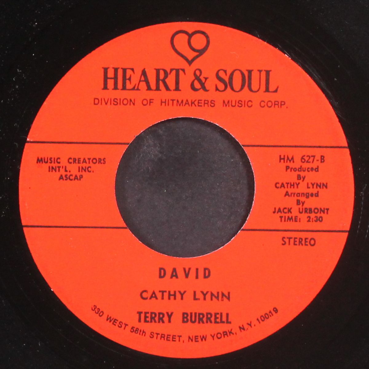 david / lonely am i by CATHY LYNN / TERRY BURRELL