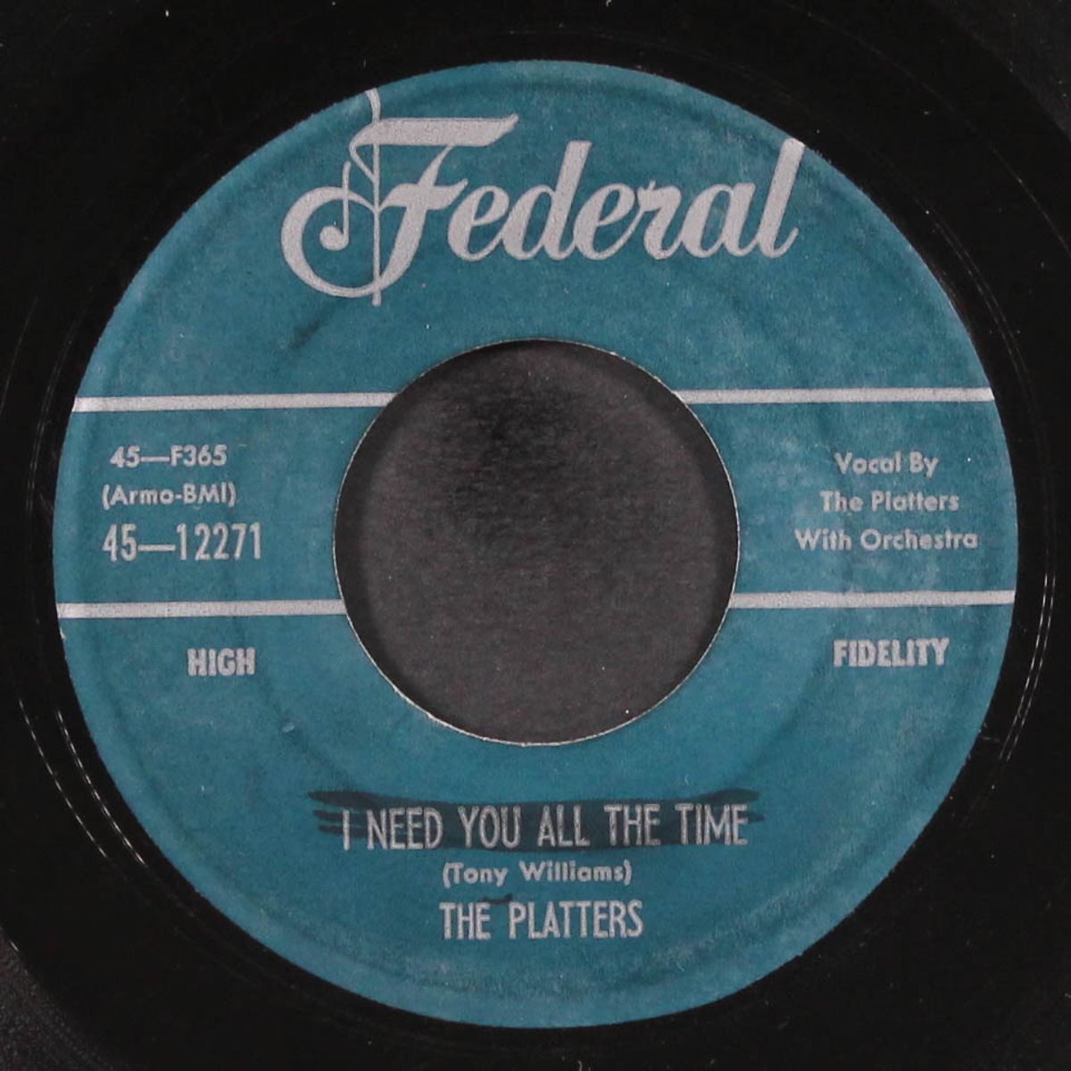 i need you all the time / give thanks by PLATTERS