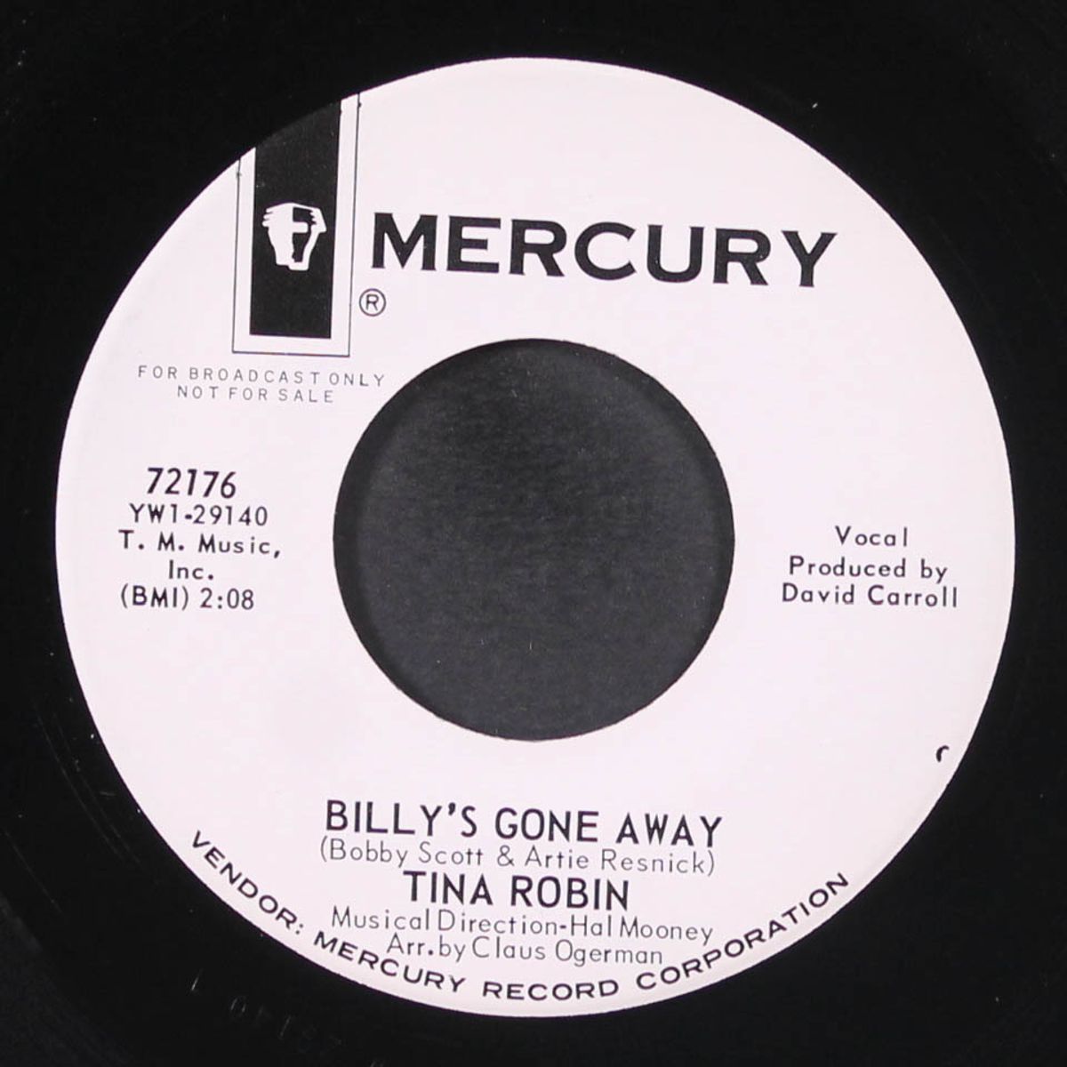 it's too late now / billy's gone away by TINA ROBIN
