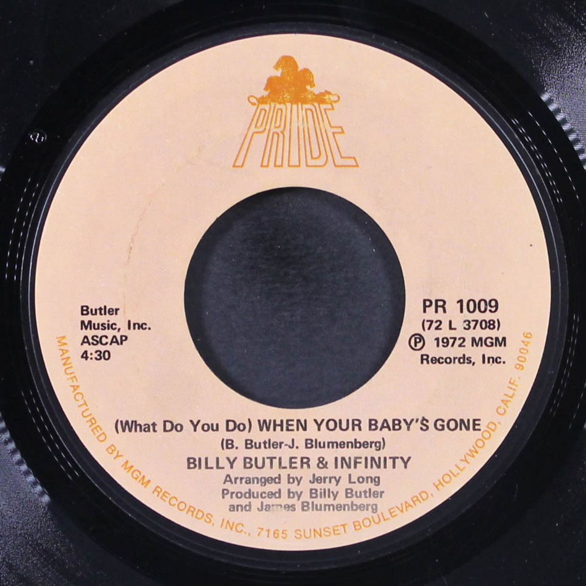 when your baby's gone / now you know by BILLY BUTLER & INFINITY
