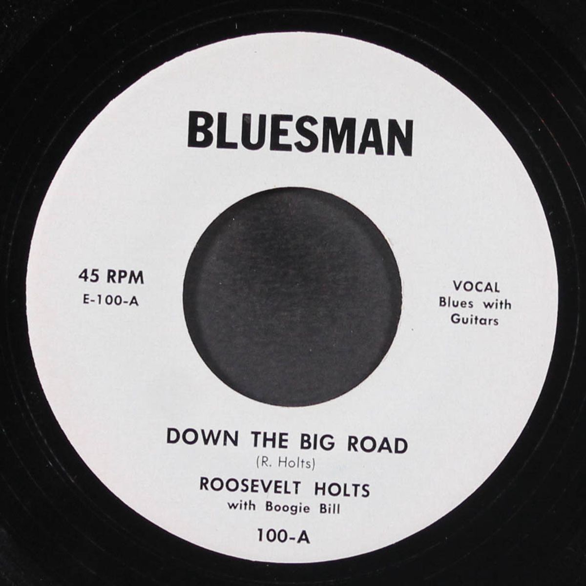 down the big road / blues on my mind by ROOSEVELT HOLTS