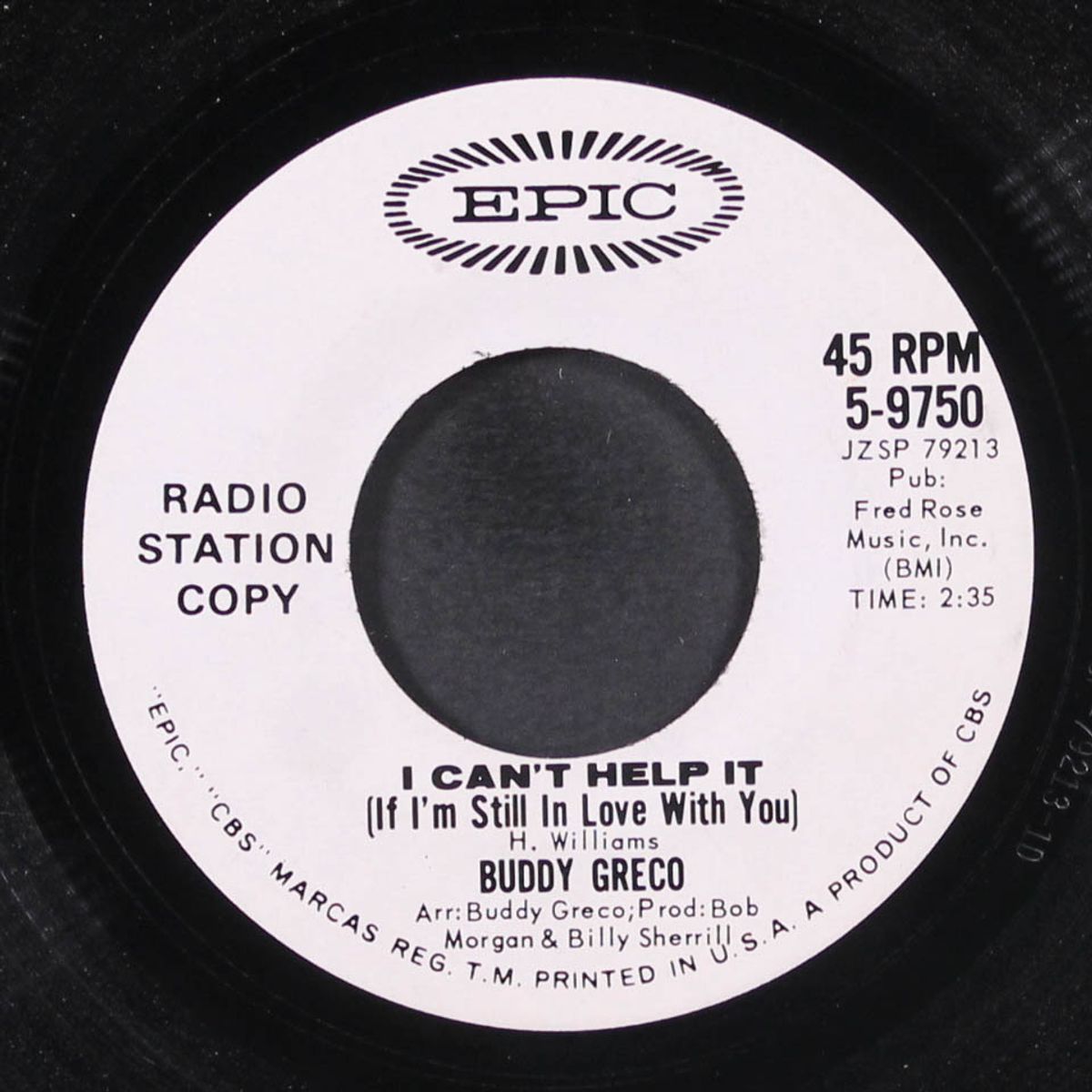 i can't help it / jambalaya by BUDDY GRECO