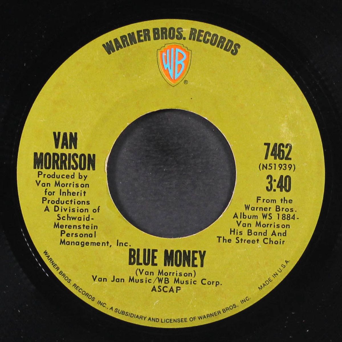 blue money / sweet thing by VAN MORRISON