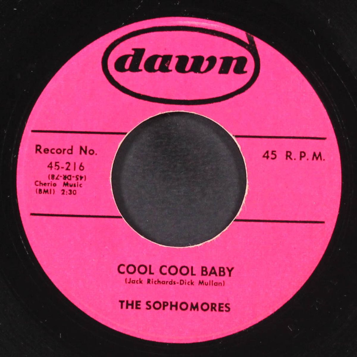 cool cool baby / every night about this time by SOPHOMORES