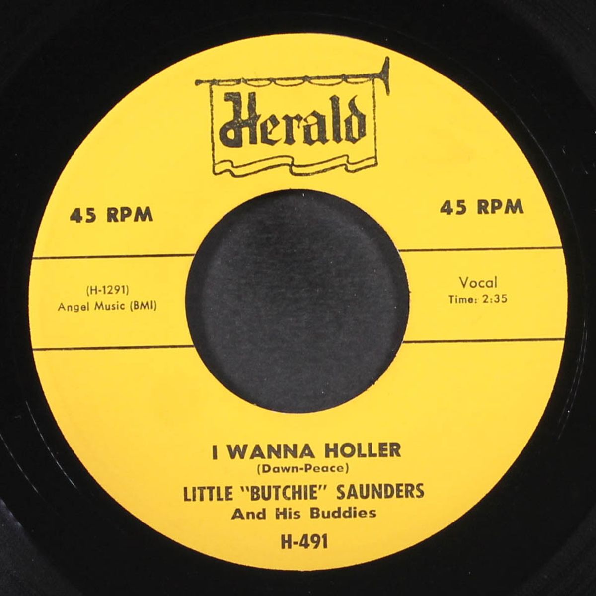 great big heart / i wanna holler by LITTLE BUTCHIE SAUNDERS & BUDDIES